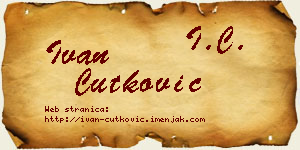 Ivan Ćutković vizit kartica